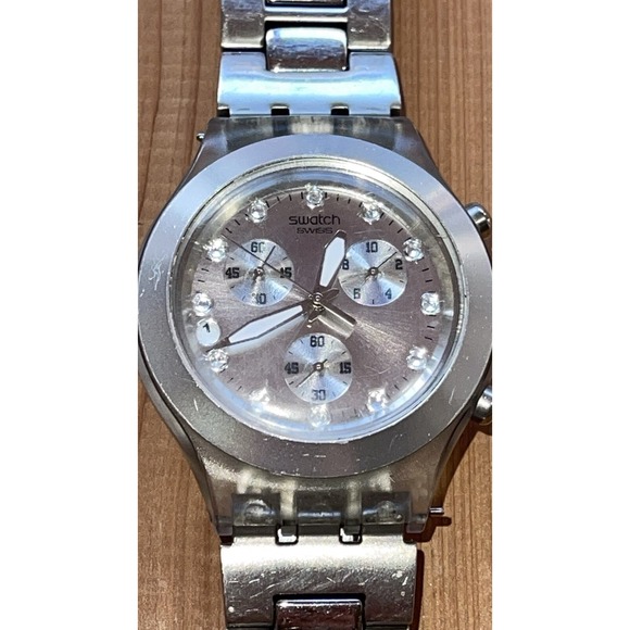 Swatch Irony Diaphane AG 2005 Mens Stainless Steel Wrist Watch - Picture 9 of 11